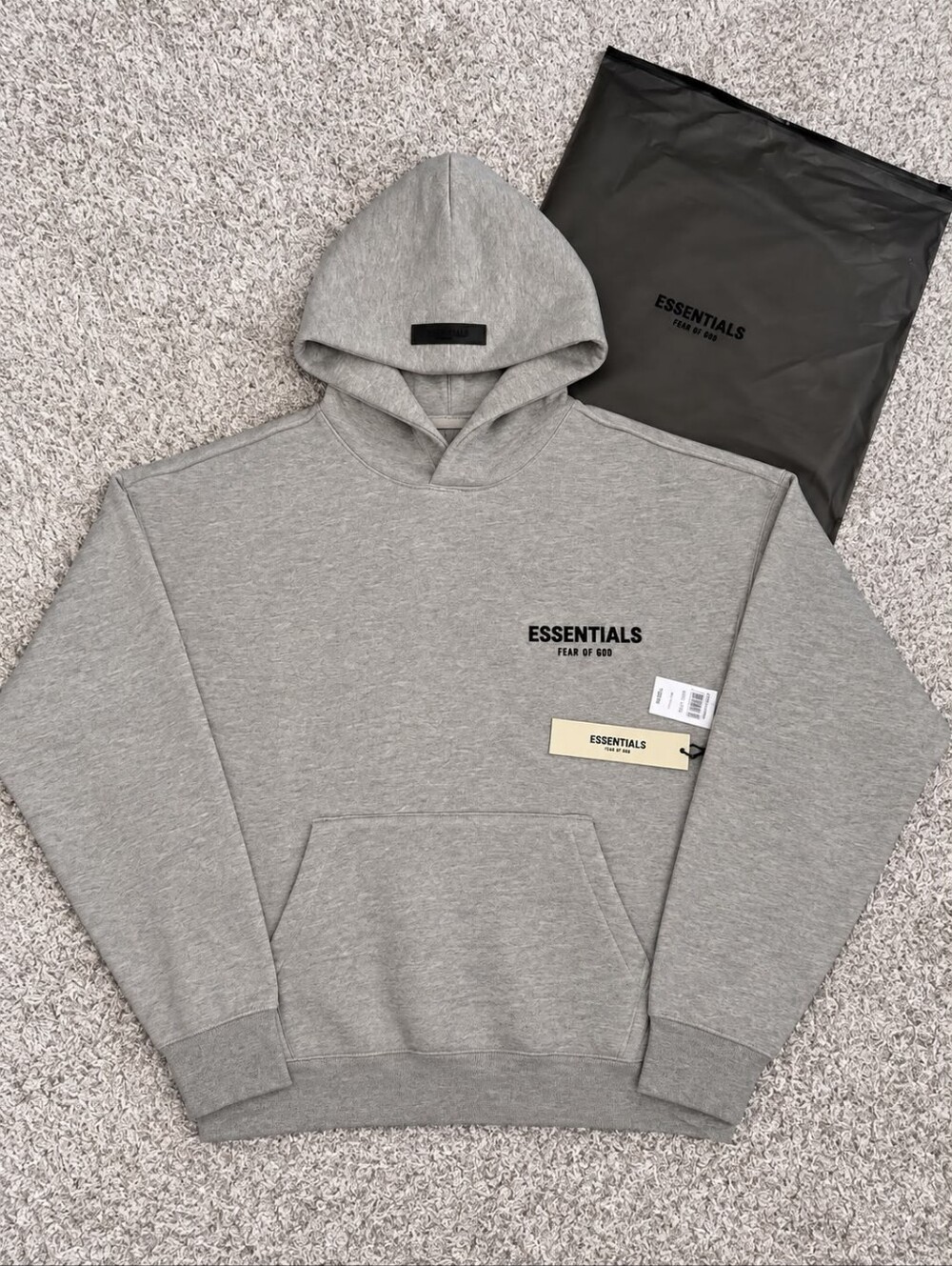 Essentials Fear of God Gray Pullover Hoodie – Size S/M